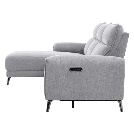 Chaise longue esquerda relax elétrico ISA cor cinza claro Chaise longue esquerda relax elétrico ISA cor cinza claro
