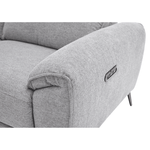 Chaise longue esquerda relax elétrico ISA cor cinza claro Chaise longue esquerda relax elétrico ISA cor cinza claro