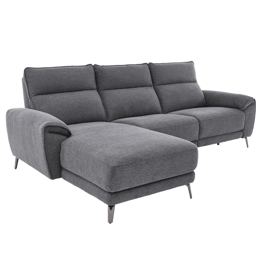 Chaise longue esquerda relax elétrico ISA cor cinza escuro