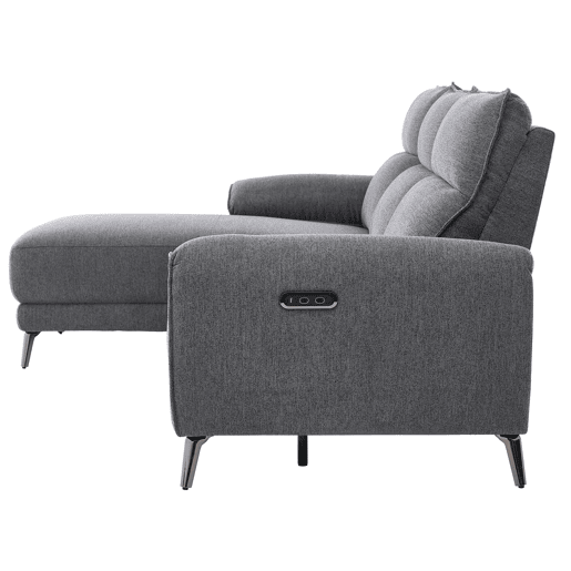 Chaise longue esquerda relax elétrico ISA cor cinza escuro