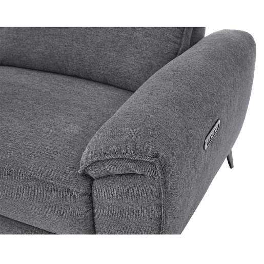 Chaise longue esquerda relax elétrico ISA cor cinza escuro