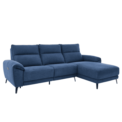 Chaise longue direita relax elétrico ISA cor azul