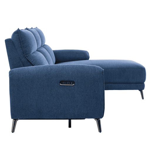 Chaise longue direita relax elétrico ISA cor azul