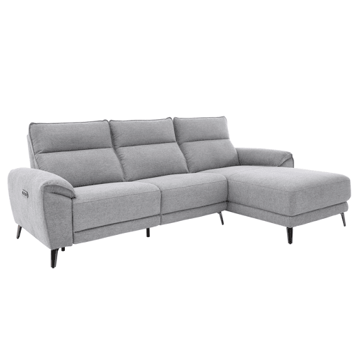 Chaise longue direita relax elétrico ISA cor cinza claro