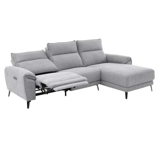 Chaise longue direita relax elétrico ISA cor cinza claro