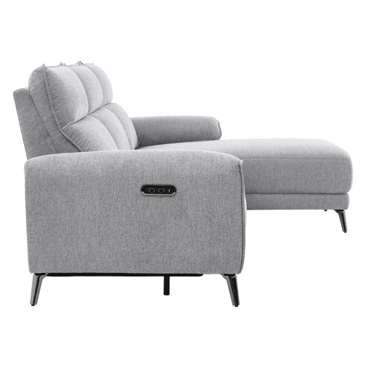 Chaise longue direita relax elétrico ISA cor cinza claro