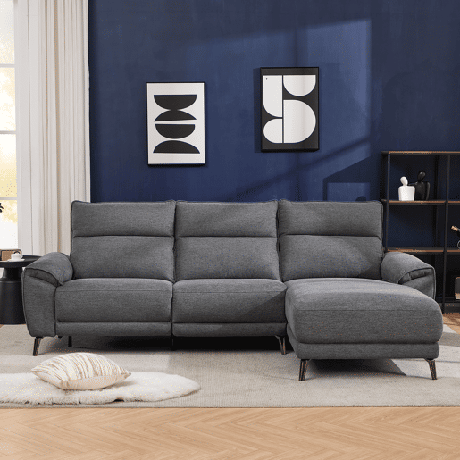 Chaise longue direita relax elétrico ISA cor cinza escuro
