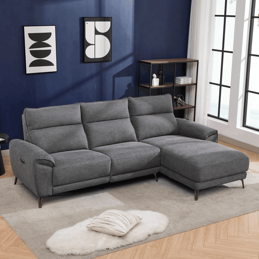 Chaise longue direita relax elétrico ISA cor cinza escuro