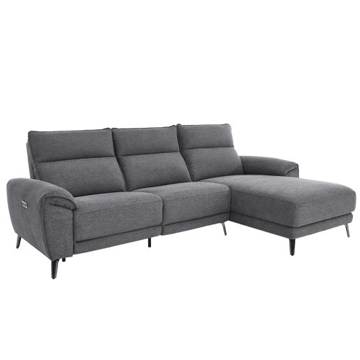 Chaise longue direita relax elétrico ISA cor cinza escuro