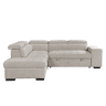Rincorera izquierda con cama BRUNO color beige