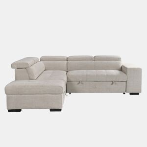 Rincorera izquierda con cama BRUNO color beige