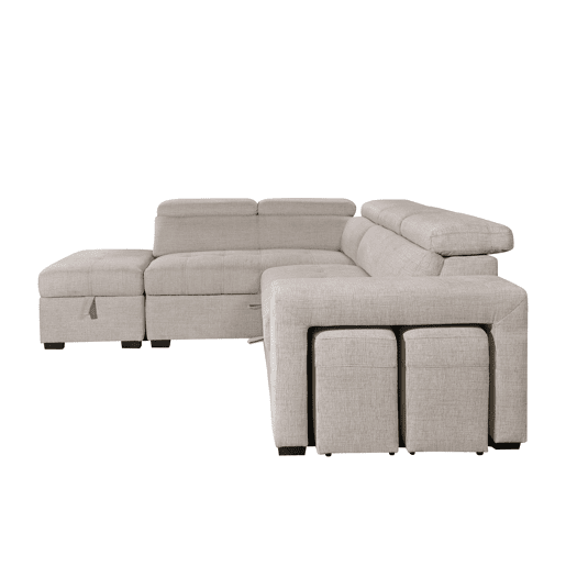 Rincorera izquierda con cama BRUNO color beige