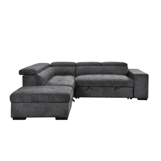 Rincorera izquierda con cama BRUNO color gris
