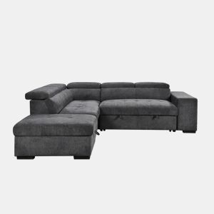 Rincorera izquierda con cama BRUNO color gris