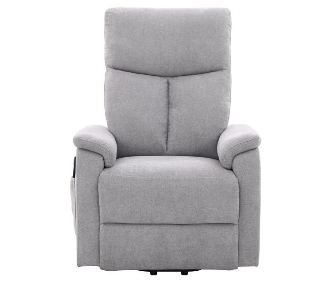 Sillón relax eléctrico lift up yago color gris claro