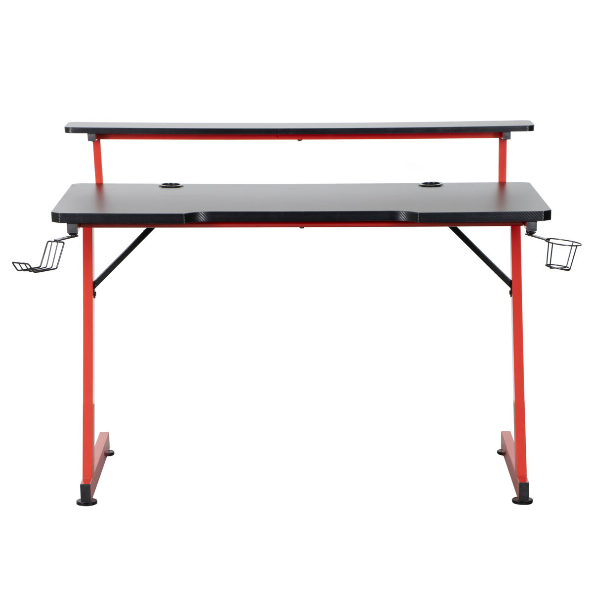 Mesa gaming ZENLIFT color negro y rojo