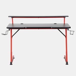 Mesa gaming ZENLIFT cor preto e vermelho