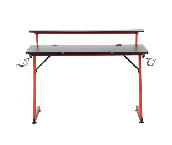 Mesa gaming ZENLIFT color negro y rojo
