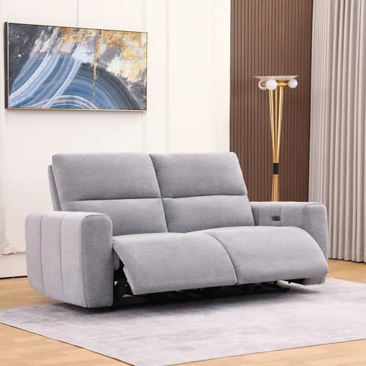 Sofá 3 lugares relax elétrico MAEL cor cinza Sofá 3 lugares relax elétrico MAEL cor cinza