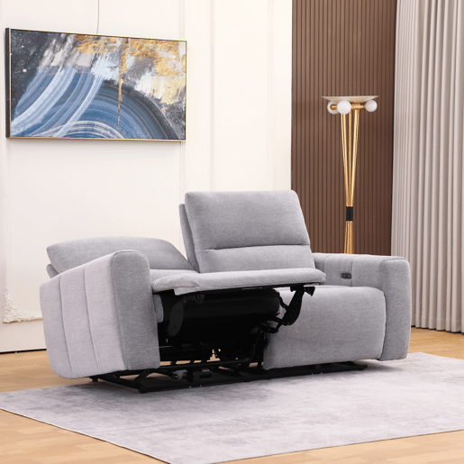 Sofá 3 lugares relax elétrico MAEL cor cinza Sofá 3 lugares relax elétrico MAEL cor cinza