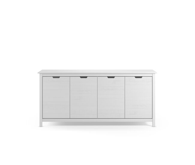 Aparador bajo 4 puertas blanco JULIETA