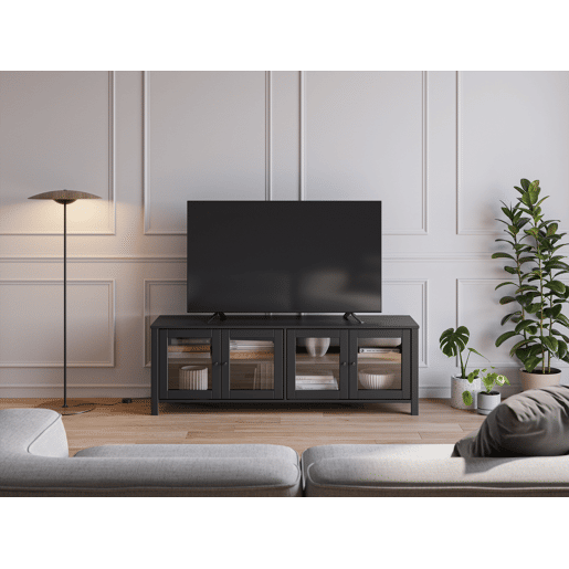 Móvel de TV 4 portas SIRIO 150cm preto
