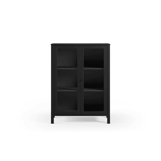 Vitrine alta 2 portas SIRIO preto Vitrine alta 2 portas SIRIO preto