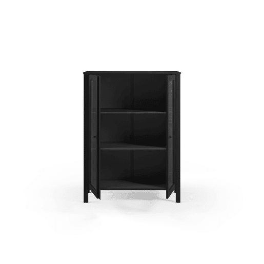 Vitrine alta 2 portas SIRIO preto Vitrine alta 2 portas SIRIO preto