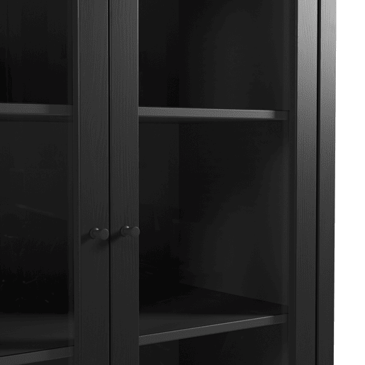 Vitrine alta 2 portas SIRIO preto Vitrine alta 2 portas SIRIO preto