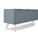 Mueble TV 140cm 4 puertas VOLGA Mueble TV 140cm 4 puertas VOLGA Verde