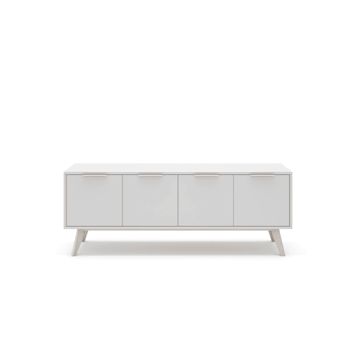 Móvel de TV VOLGA 140cm 4 portas branco