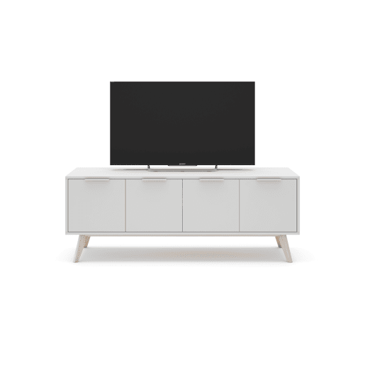Móvel de TV VOLGA 140cm 4 portas branco