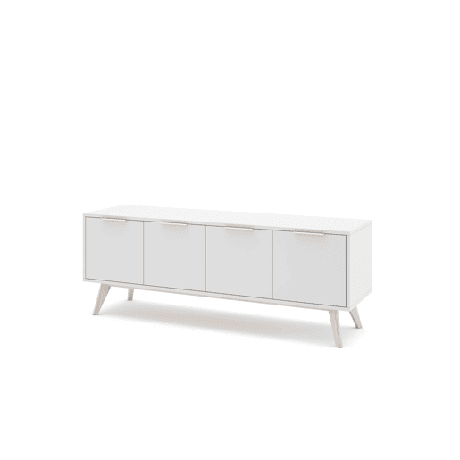 Móvel de TV VOLGA 140cm 4 portas branco