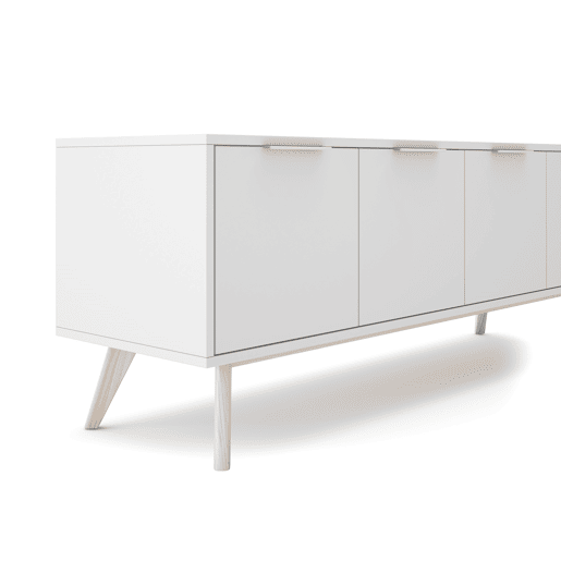 Móvel de TV VOLGA 140cm 4 portas branco