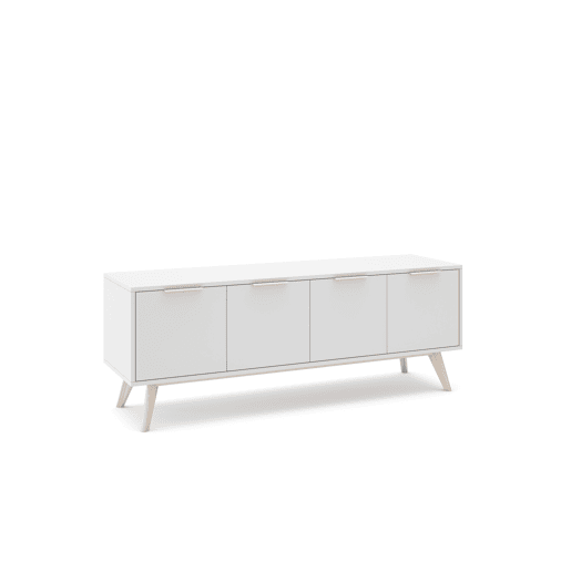 Móvel de TV VOLGA 140cm 4 portas branco