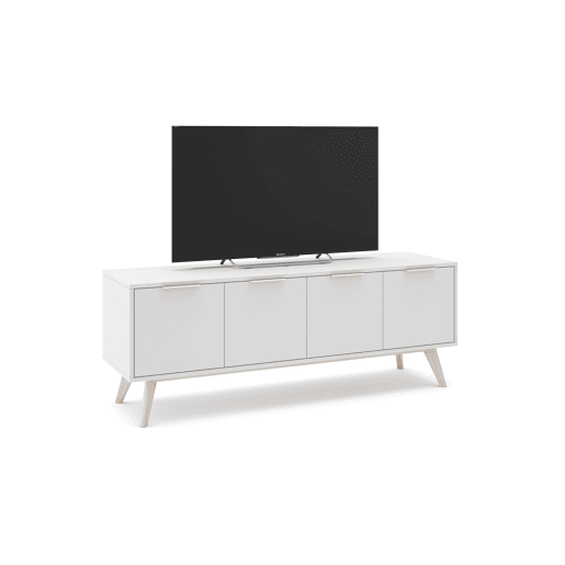 Móvel de TV VOLGA 140cm 4 portas branco