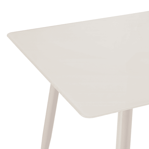 Conjunto de 1 mesa e 4 cadeiras KRISTEL cor creme Conjunto de 1 mesa e 4 cadeiras KRISTEL cor creme