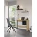 Escritorio IVALO con puerta y pata metálica Escritorio IVALO con puerta y pata metálica Negro/ Madera