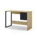 Escritorio IVALO con puerta y pata metálica Escritorio IVALO con puerta y pata metálica Negro/ Madera