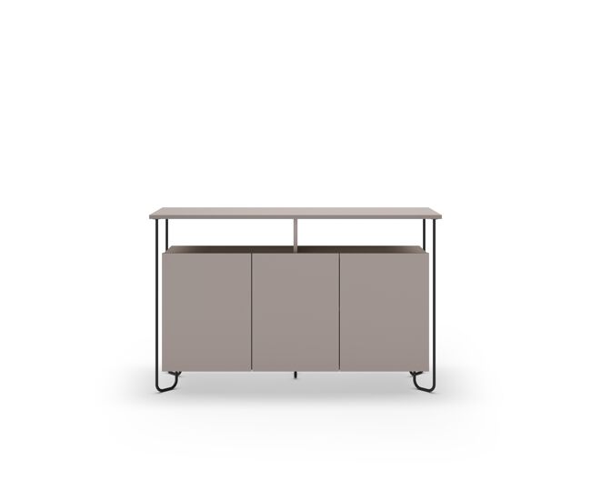 Aparador bajo KEILA de 3 puertas y 130 cm