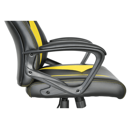 Cadeira gaming ECLIPSE cor preto e amarelo