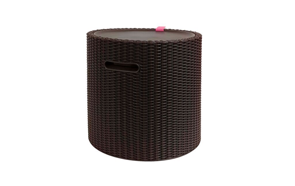 Nevera de jardín cool stool color marrón