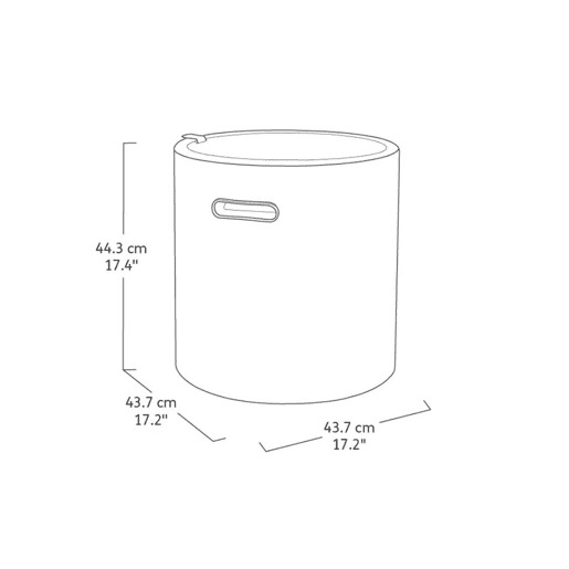 Geladeira de jardim COOL STOOL cor castanho.