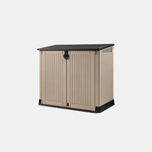 Casinha de jardim SIO MIO 880 litros bege com telhado castanho