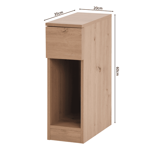 Mesa de cabeceira SLIM cor carvalho