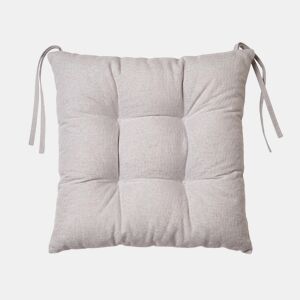 Almofada de algodão para cadeira LISO 40x40cm cor prata