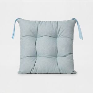 Almofada de algodão para cadeira LISO 40x40cm cor azul
