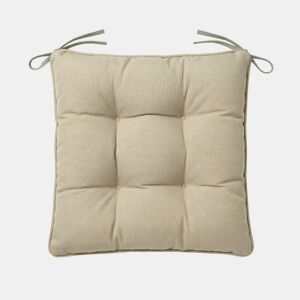 Almofada de algodão para cadeira LISO 40x40cm cor verde caqui