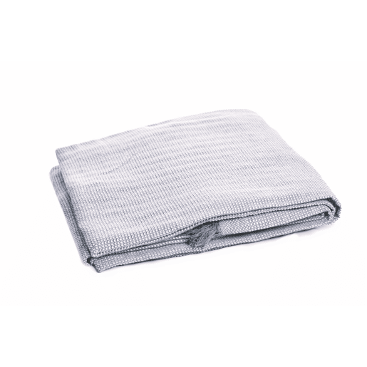 Multiusos de algodão JACQUARD 180x260cm cor cinza claro Multiusos de algodão JACQUARD 180x260cm cor cinza claro