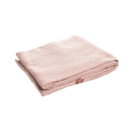 Multiusos de algodão JACQUARD 180x260cm cor rosa